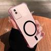 Самодельный силиконовый чехол с магнитным кольцом для Vivo Y02t, противоударный, с защитой углов-подушек безопасности