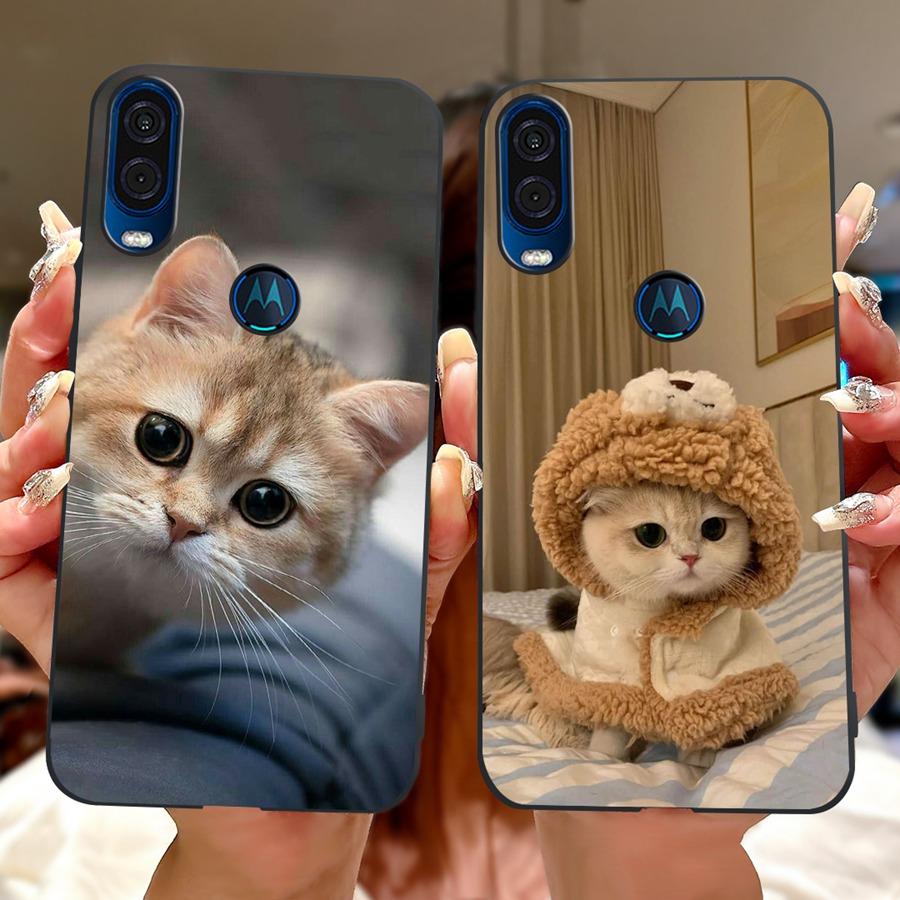 Чехол для Motorola One Vision Чехол ONEVision Модный Расписной Силиконовый Мягкий Задний Чехол Для Motor One Macro Чехол Защитный Корпус
