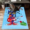 pete the cat Polyester Carpet, Soft Indoor Mat for Office Chair, Living Room, Computer Desk - Decorative Home Office Rug Design