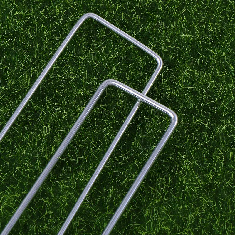 20Pcs Landscape Staples U-Shaped Garden Pins Garden Stakes Staples Heavy Duty Yard Lawn Tent Stakes Securing Pegs For Weed