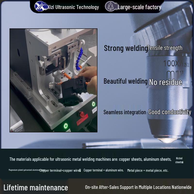 Ultrasonic Metal Welder for Wire Harness, Copper, and Aluminum Sheet