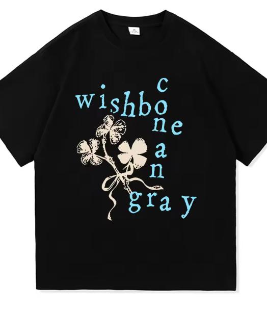 Lucky Charm Collage Tshirt Wishbone Album Conan Gray Kid Krow 2025 Unisexunisex Clothing Harajuku High Quality Tops Cotton Tshirts
