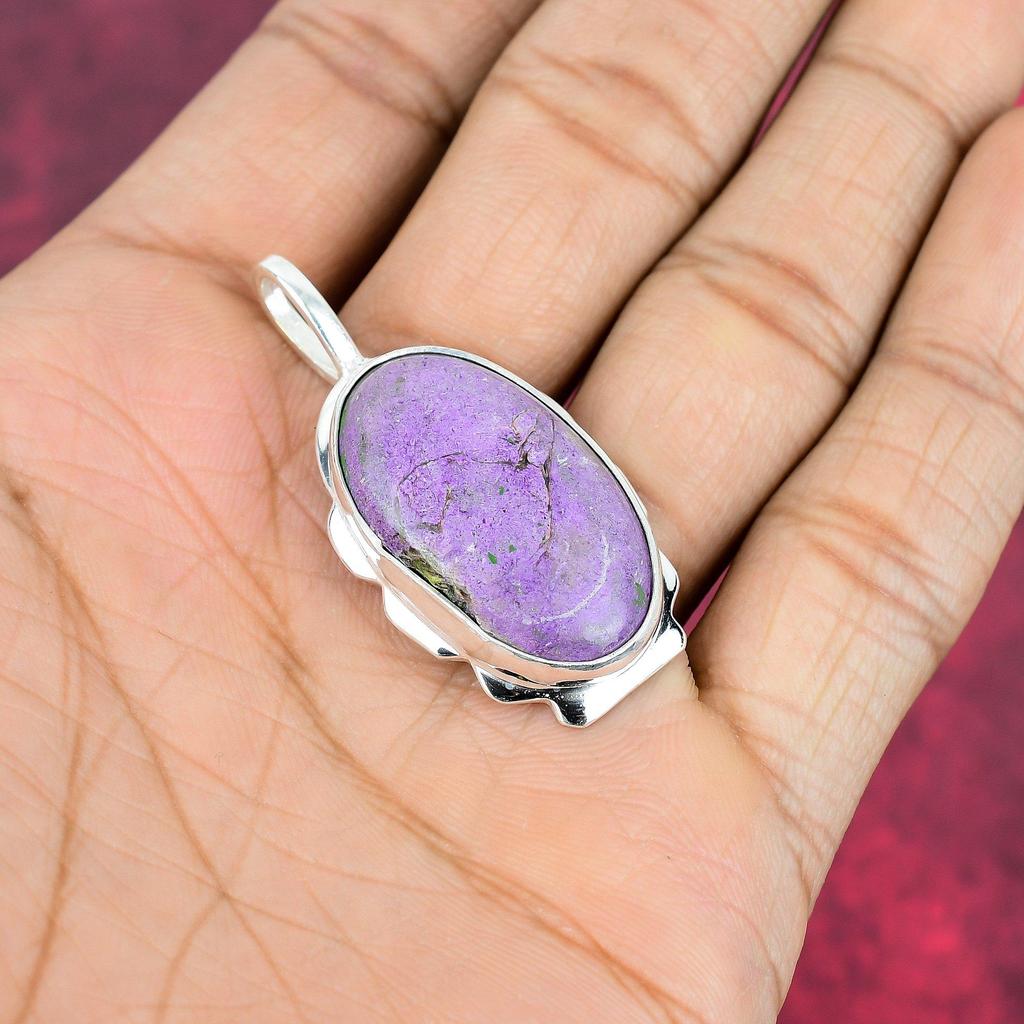 Ювелирные изделия из пурпурита, кулон из стерлингового серебра 925 пробы, ювелирные изделия ручной работы с драгоценными камнями, подарки для жены, абсолютно новый кулон