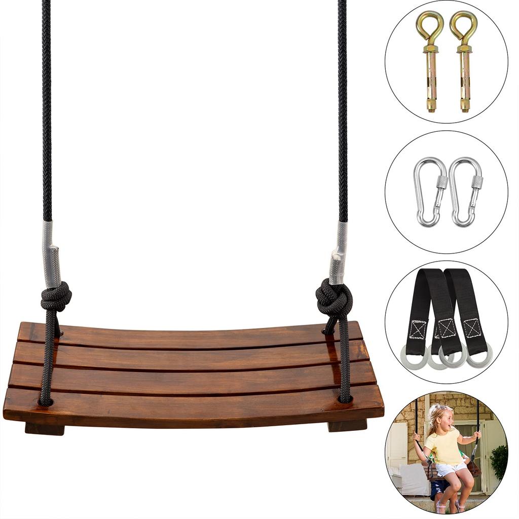 Leweet Деревянные качели Уличные качели Взрослые качели для уличной игры Качели для помещений Подвесные качели ручной работы Детские качели Уличное игровое оборудование Качели Груз