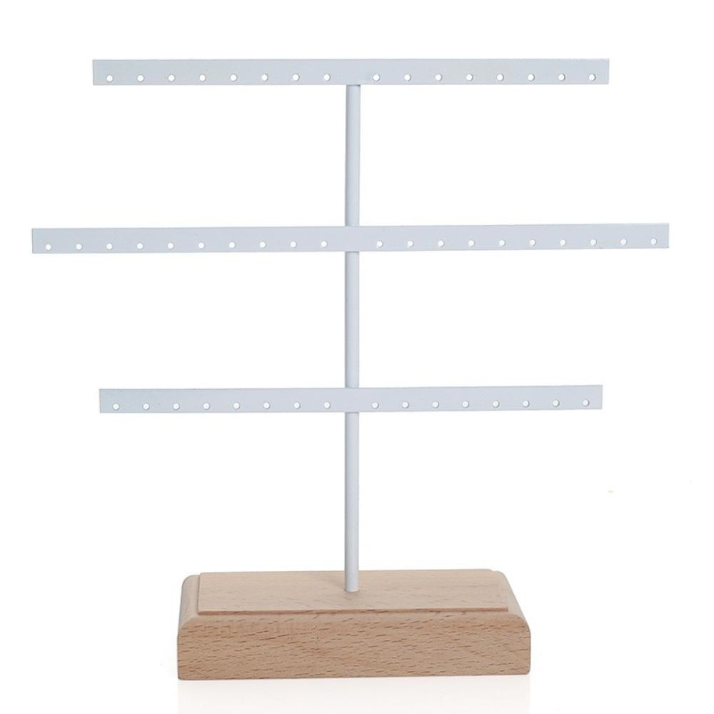 Metal Earrings Display Stand 52 Holes Necklace Bracelet Anklet Stud Holder Desktop