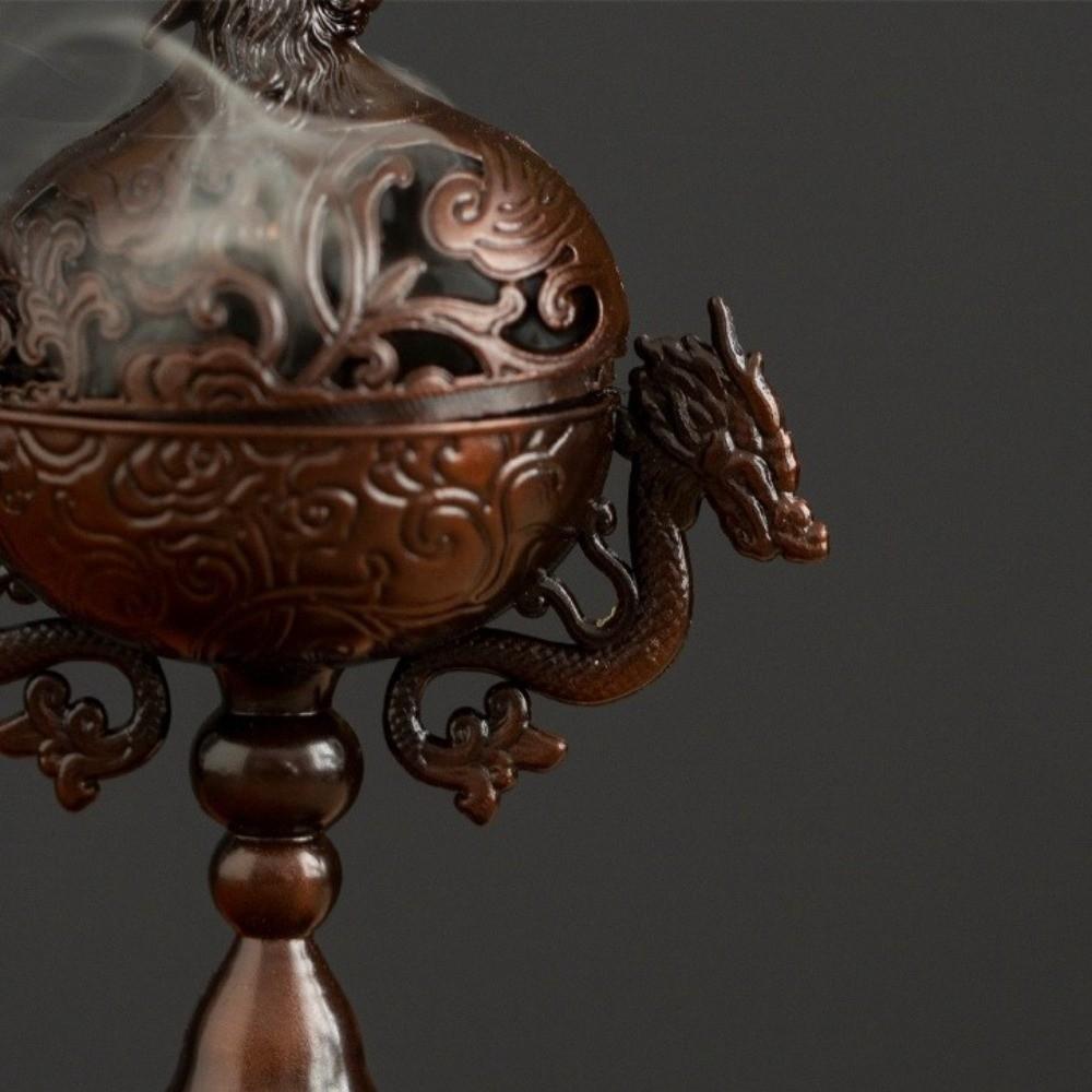 Vintage Metal Incense Holder Handmade Sandalwood Incense Burner Aroma Burner Tea Ceremony