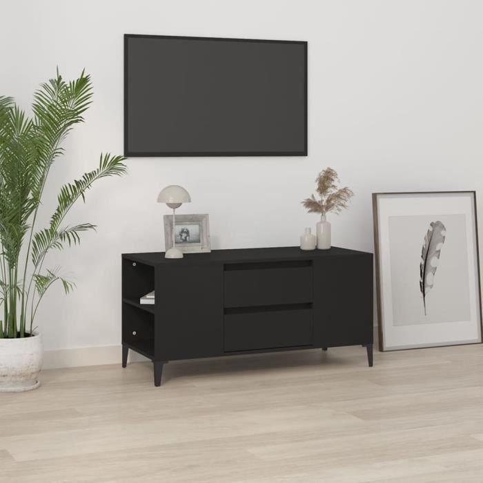 VidaXL TV Stand Black 102x44.5x50 Cm Engineered Wood 819605