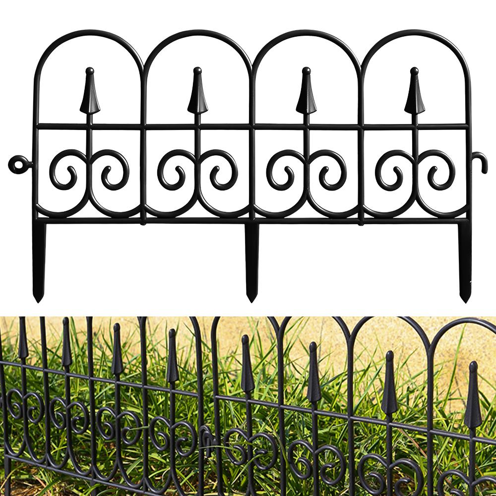 Декоративная вставка для садового забора, 6 шт., нержавеющий пластиковый садовый забор, окантовка газона, клумбы