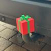 Christmas Hat Trailer Hitch Ball Cover Trailer Coupling Cap 3D Printed Prevent Receiver Tube From Rusting Christmas Gift