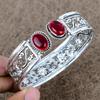 Мозамбикский гранат драгоценный камень 925 стерлинговое серебро манжета браслет регулируемый KKG-767