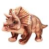 Реалистичная плюшевая игрушка Трицератопс Юрского периода для детей, мягкая набивная кукла