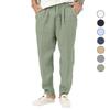 Summer Men's Breathable Cotton and Linen Trousers Loose Casual Sports Men's Trousers
