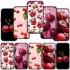 Чехол для телефона Samsung Galaxy S25 S23 S22 S24 Ultra FE A05 A06 A15 A16 A36 A37 A35 A54 A24 A52 A55 A56 A57 A25 A26 A53 A17 Летние фрукты Вишня Чехол