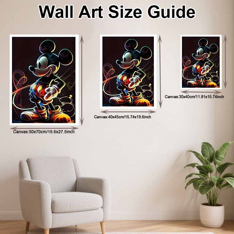 Disney DIY diamond painting 5d Mickey Mouse abstract art full drill cross stitch diamond living room bedroom decoration painting