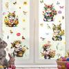 Easter Egg Bunny Wall Decor Self-adhesive Snowflake Sticker Fridge Sticker Room Decor