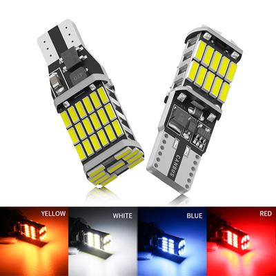 2 шт. T10 W5W T15 W16W автомобильные светодиодные фонари Canbus без ошибок 4014SMD для аксессуаров для салона автомобиля лампа задний фонарь заднего хода 6000K белый 12 В