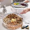 Elegant Sealed Nut and Dried Fruit Snack Tray for Coffee Tables