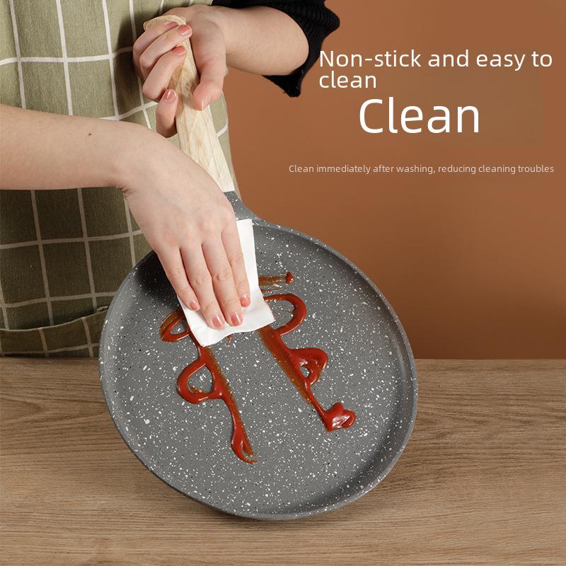Антипригарная сковорода из медицинского камня: Идеально подходит для пиццы, блинов, стейков, омлетов и блинов.