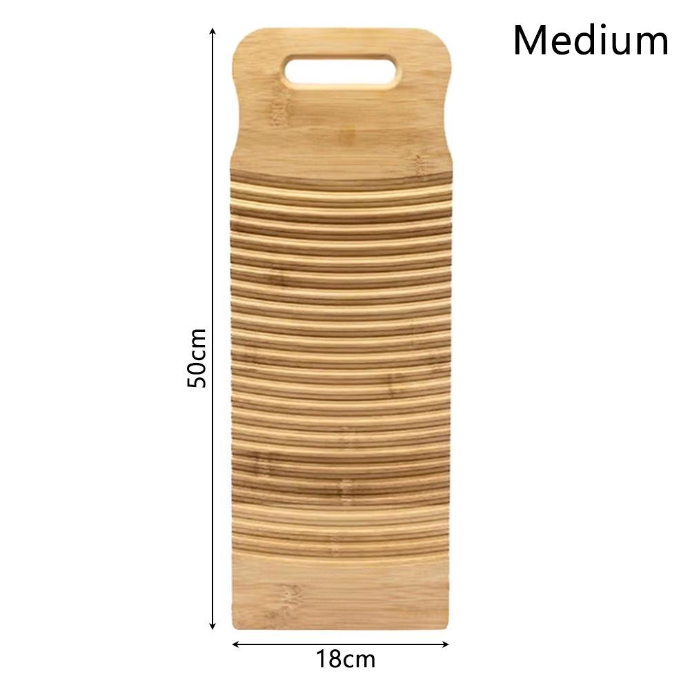 1Pcs Bamboo Wood Clothes Washboard Antislip Washing Scrub Board Durable Hand Wash Board  For Women