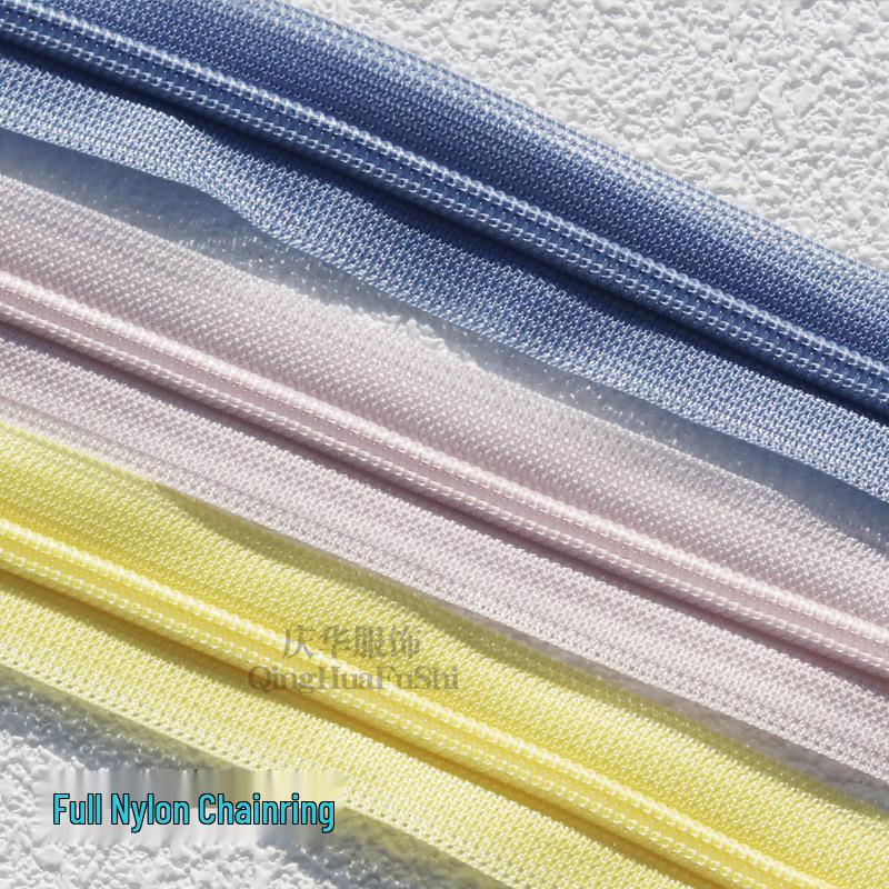 YKK №. 2 невидимые молнии с замком, закрытый конец, прошитый край, assorted colors для юбок и подушек.