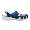 Unisex White Printed EVA Travel Clogs Breathable Soft Sole Slip On Travel Use Beach Garden Daily Walking Beach Sandals Home Use