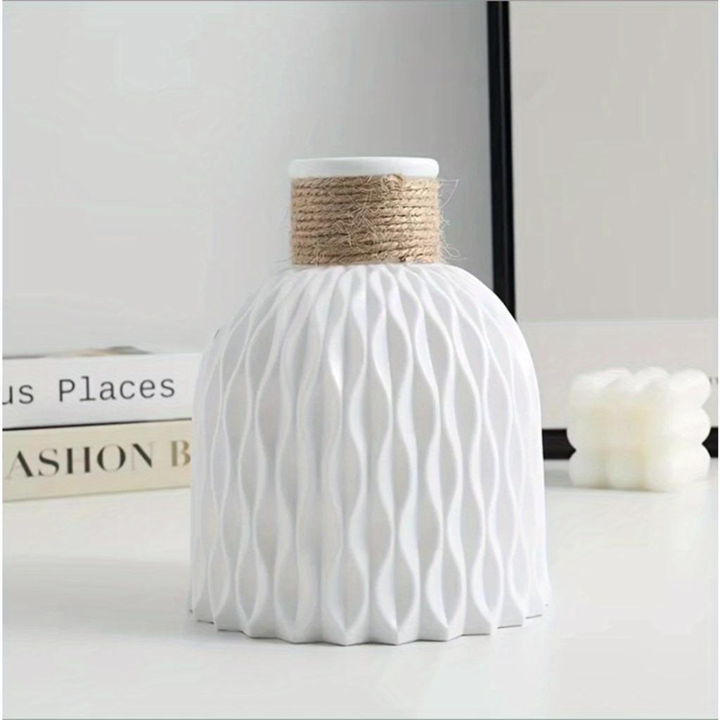 1Pc Multicolor Water Ripple Plastic Vase Ornaments, Modern Nordic Style Home Living Room Desktop Decorative Ornaments