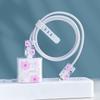 Apple iPhone 15/14 Charger Case & Cable Protector - Smile Flower Design