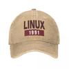 Бейсболки Linux Code Python, шляпы 1991 года, кепка для папы, кепка для мужчин, кепки в стиле хип-хоп, козырек от солнца