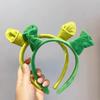Christmas Shrek Cartoon Headband: Funny Creative Hair Accessory for Women's Face Washing & Kids' Performances