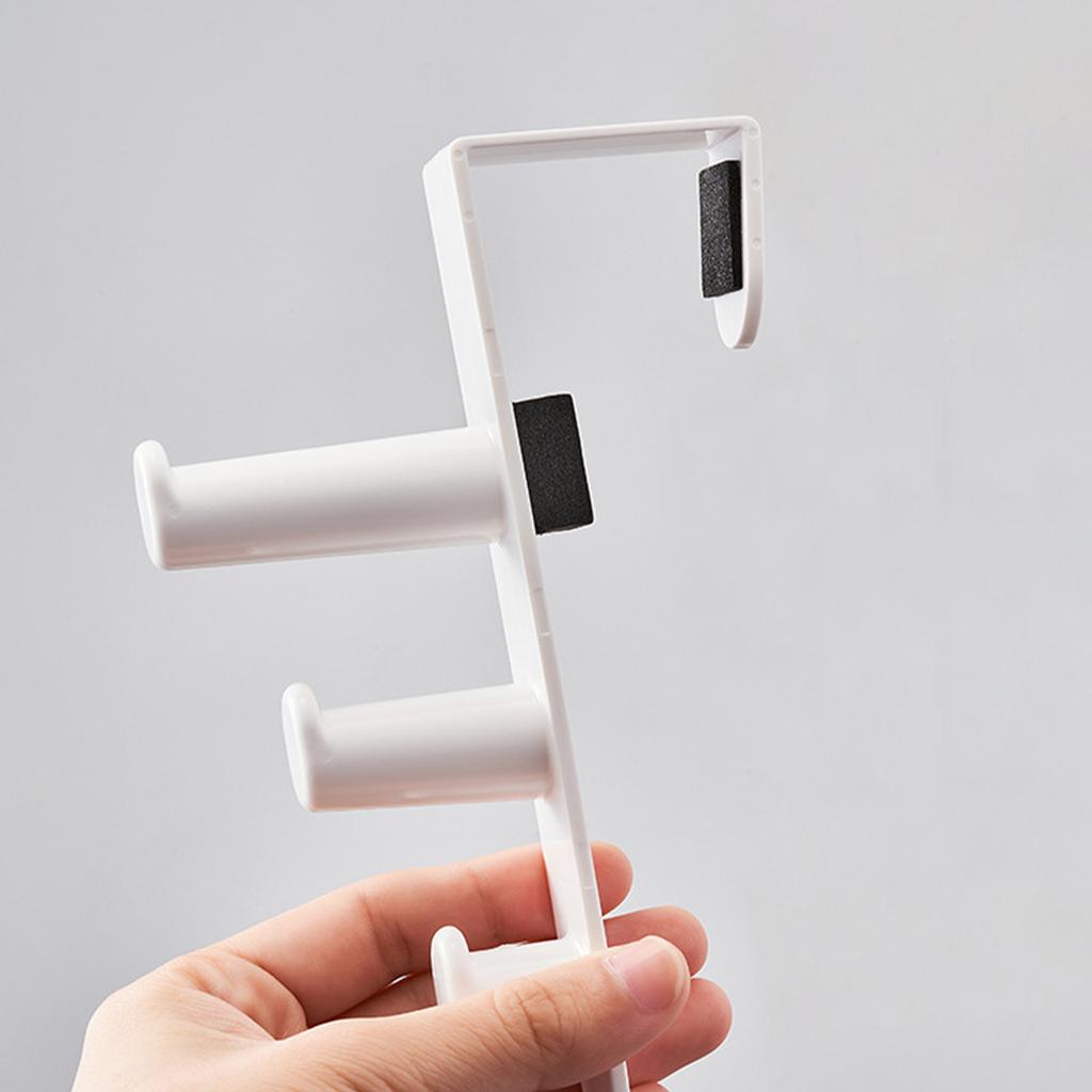 Дверной крючок без сверления, экономия места над дверью, вешалка для полотенец, вешалка для полотенец для спальни, ванной комнаты