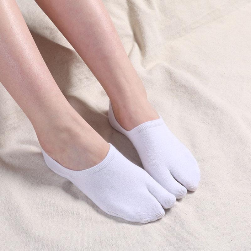 1 пара нескользящих однотонных носков-таби, вьетнамки, кимоно, с раздельным носком, с двумя пальцами, низкие сандалии, носки