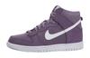 Кроссовки Dunk High для детей, скейтбординга, белые с фиолетовым, для подростков 308319-500