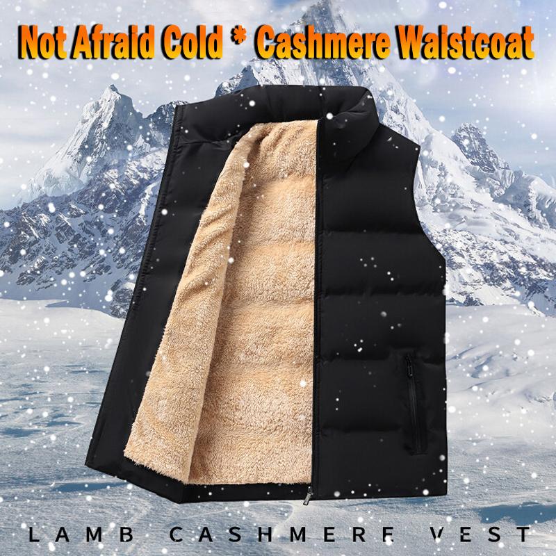 Mens Sleeveless Body Warmer Puffer Quilted Padded Bomber Jackets Lamb Fleece Vest