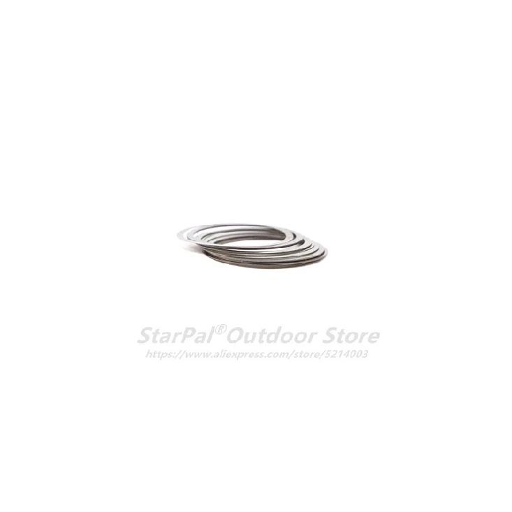 StarPal Stainless Stainless Steel Flange Gasket M42/M48/M68/M54 Flanges 0.1-1MM Multiple Specifications (a Set)
