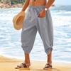 Men's Eight-inch Casual Loose Drawstring Summer Eight-inch Pants