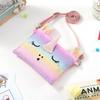 Children's Cute Unicorn Plush Crossbody Bag - Mermaid Coin Purse for Girls In Kindergarten.