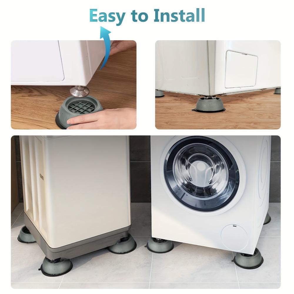 8 шт. ковриков для пола стиральной машины, антивибрационные и нескользящие коврики для стиральных и сушильных машин - защищают пол и снижают шум