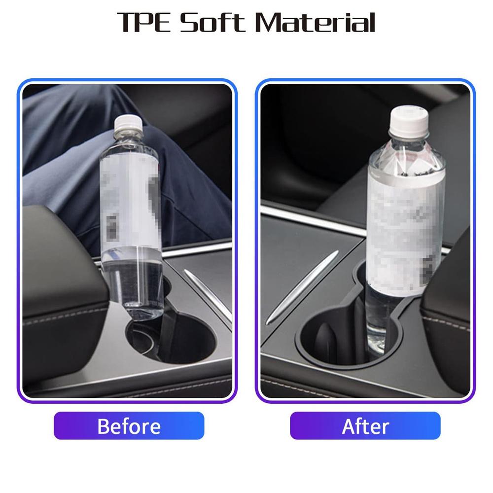 Cup Holder Insert Fit For Tesla Model 3 Y 2017-2024 Accessories