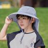 Children's hats boys and girls outdoors big eaves shawl neck protection sun hat summer breathable sun protection bucket hat