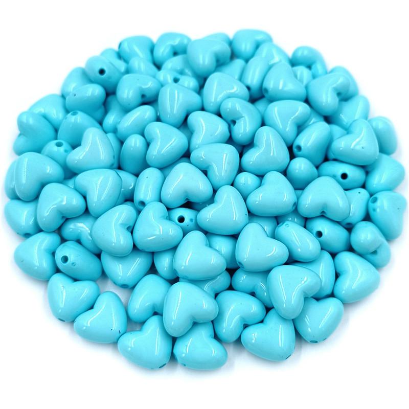 Творческие бусины в форме сердца, браслет, ожерелье, аксессуары, акриловые украшения, фурнитура, 20 шт., свободные бусины, подвески, сделай сам, конфетный цвет для изготовления ювелирных изделий