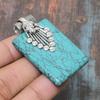 Santa Rosa Turquoise Gemstone 925 Sterling Silver Handmade Jewelry Pendant For Women