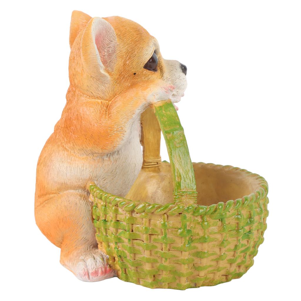 Puppy Key Storage Box Resin Desktop Dog Ornament for Entryways Living Rooms Home Decor Type B