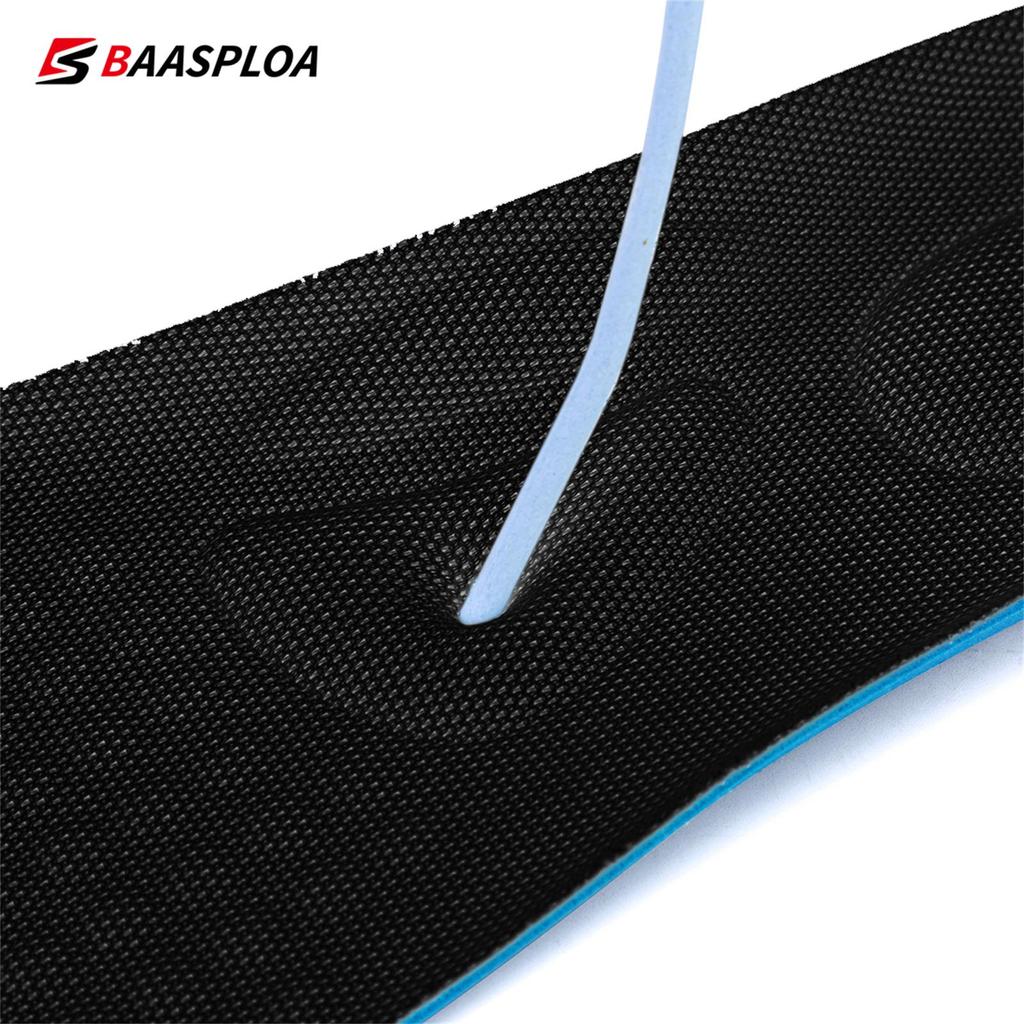 BAASPLOA Мужские и женские стельки-дезодоранты, нескользящие мягкие амортизирующие спортивные стельки для спортивной обуви, дышащие, энергичные хлопковые спортивные стельки