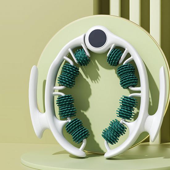 Leg Massage Roller Anti-Cellulite Lymphatic Drainage Deep Tissue Therapy Thighs Arm Back Shoulder Muscle Relaxation Massage Tool with 14 Rollers