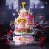 Dream Fairy Tale Castle Series Decorative Ornaments Micro Particle Puzzle Toys Girls Birthday Gifts