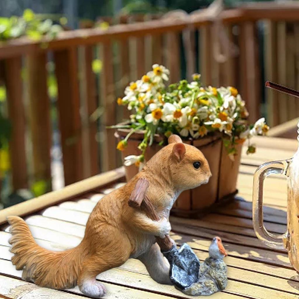 Статуэтка Животное Скульптура Праздничные Подарки Коллекция Новоселье Торт Топпер для Двора На Открытом Воздухе