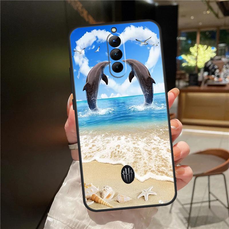 Чехол с животным дельфином для ZTE Nubia Red Magic 8 8S 9 9S 10 10S 11 Pro Plus 6 7 6S 7S Для RedMagic 10 Air Чехол
