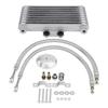 125ml Motorcycle Oil Cooler Engine Oil Cooling Radiator System Kit for Suzuki 125CC 150CC 200CC