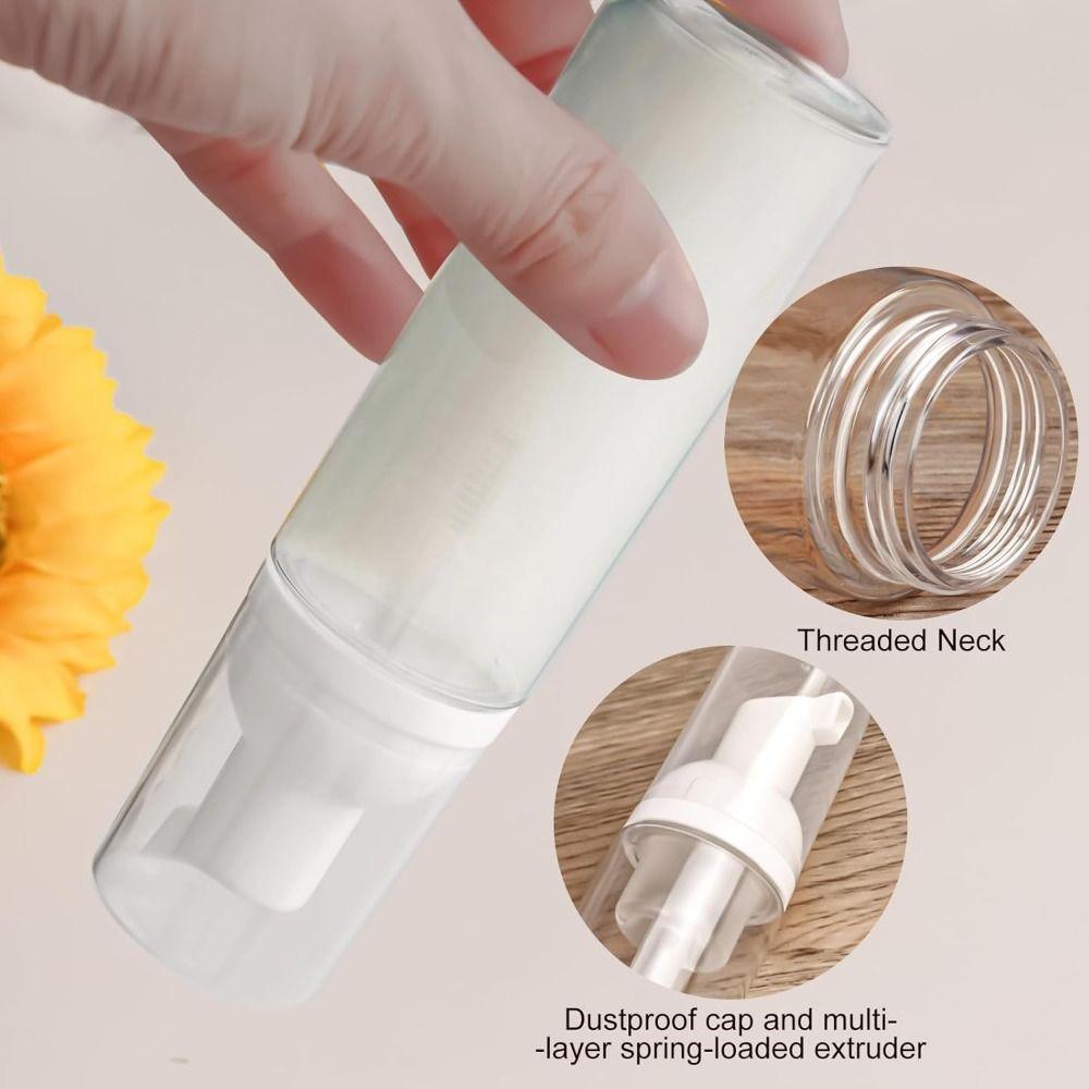 30/50ml Foam Pump Bottle Clear Empty Soap Bottle Portable Foaming Dispenser Cosmetics Packaging
