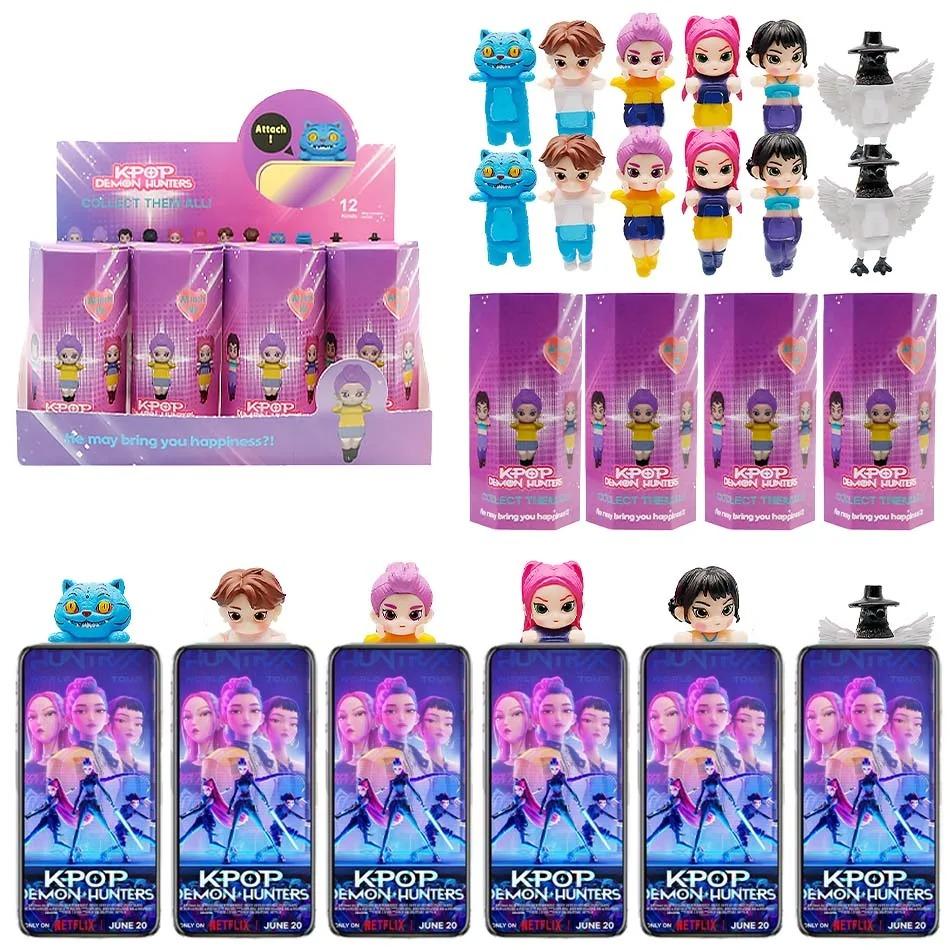 // Kpop Demon Hunters Blind Box Anime Figure Toys Cute PVC Collectable Doll Model Desk Decoration Birthday Christmas Gifts